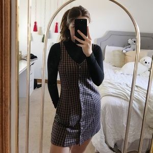 American Eagle sleeveless plaid dress